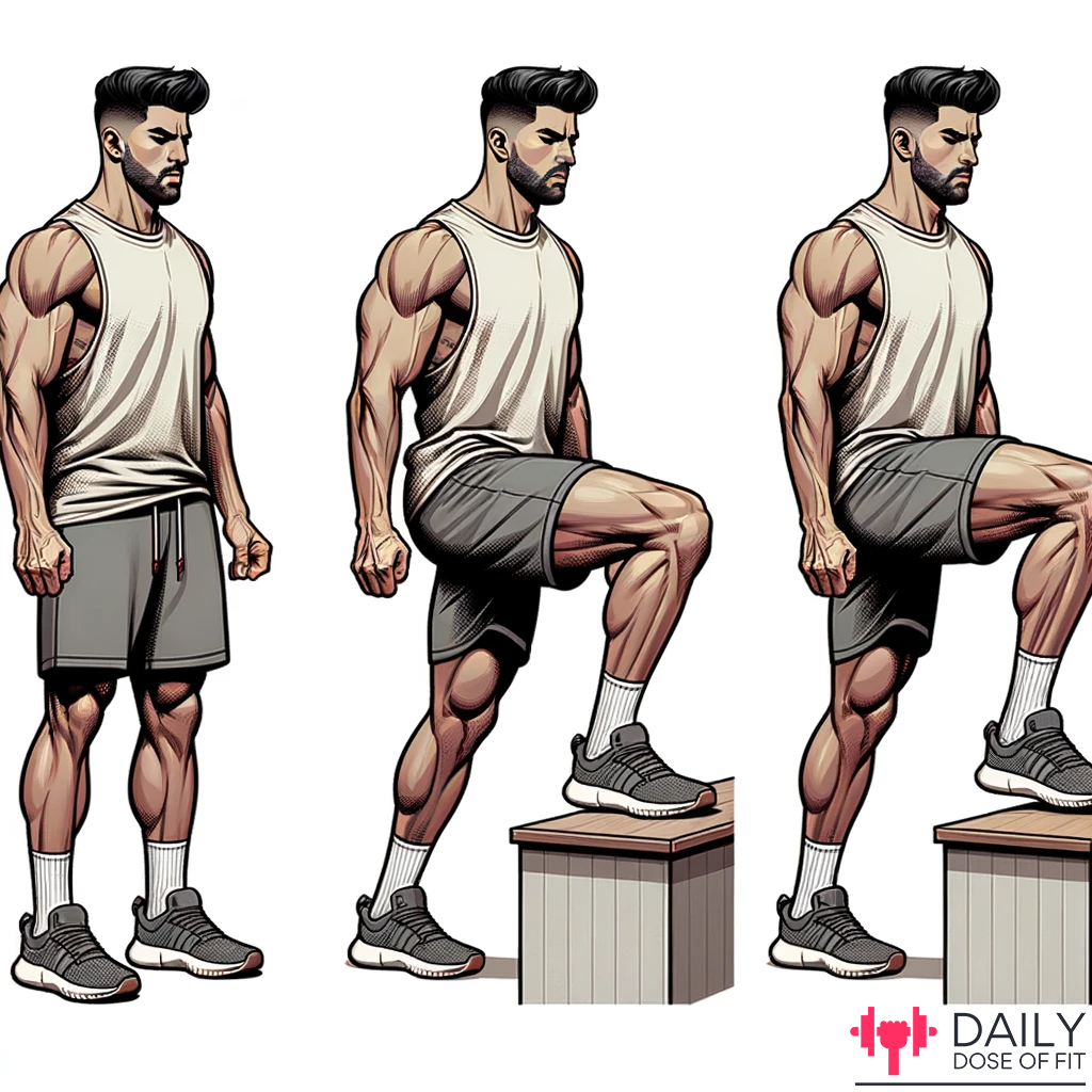 Man performing Calf Raise Exercises